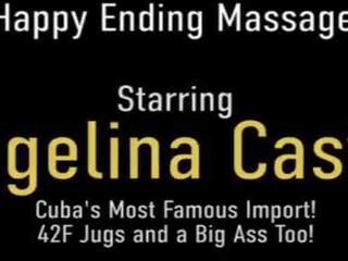 Extraordinary Massage And Pussy Fucking&excl; Cuban divinity Angelina Castro Gets Dicked&excl;