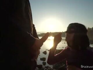 Sunrise pohlaví video - veřejné fucking&comma; bj & čurat hrát pro drobounký diva