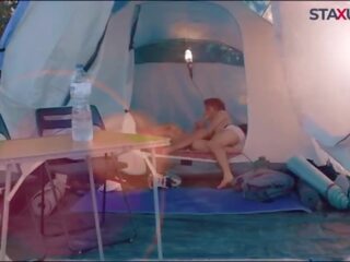 Staxus &colon;&colon; tomus cump &excl; two friends give mugt rein to their passion in a small and warm tent&period;