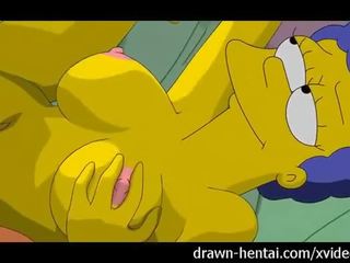 Simpsons 헨타이 - homer 잤어요 marge