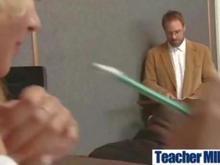 (kayla kayden) swell Teacher With Big Round Tits Enjoy xxx film In Class vid-20