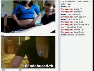 Fuck on Chatroulette Teen loves to watch