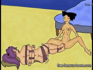 Simpsons ir futurama hentai orgijos
