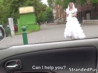 Sexually aroused bride Amirah gets banged by dude