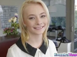 Beautiful blonde Maddy Rose gets a hardcore dirty clip