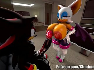 Rouge y shadow (commission: jimmythereptile)