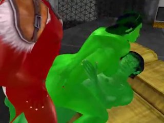 [fantasy-3dsexvilla 2] she-hulk מזוין על ידי א demon ו - ה hulk ב 3dsexvilla 2