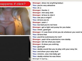 Excellent Blondie on Omegle shows Body and Masturbates for Me