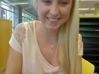 College teen with stupendous boobs squirts hard in library - yourcamz.com