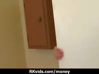 Desperate teen naked in public and fucks to pay rent 21